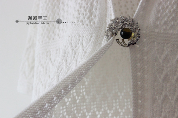 白云浮動~~~鏤空中袖長款開衫 - 邂逅 - 悠然生活
