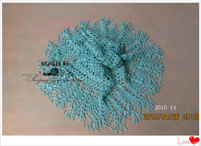 【轉載】2015-14 絲麻圍巾(披肩)  - 荷塘秀色 - 茶之韻