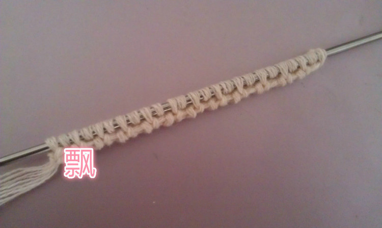 雙羅紋起頭的方法 - 飄 - 將平針進行到底