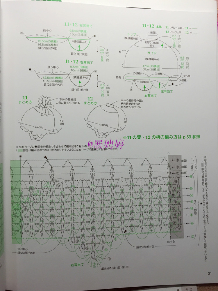 展娉婷新年禮物第二發：簡單！鉤針編織孩子喜歡的水果·蔬菜·甜點帽子 - 展娉婷 - 展娉婷的鉤針世界
