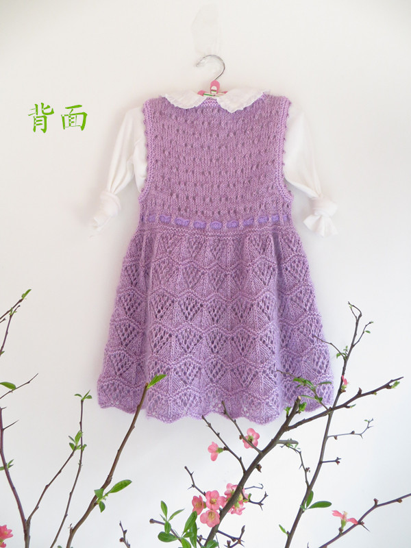 春色  公主裙（視頻） - 明月的棒針?biāo)囆g(shù) - 明月的棒針?biāo)囆g(shù)