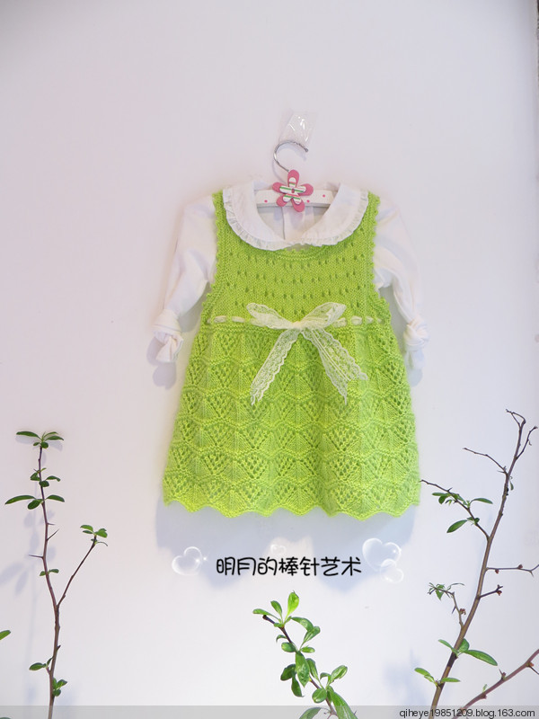 （轉(zhuǎn)自明月）春色1 公主裙（零基礎(chǔ)編織視頻） - 羽毛 - 羽毛*毛線球
