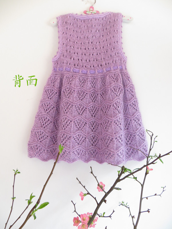春色  公主裙（視頻） - 明月的棒針?biāo)囆g(shù) - 明月的棒針?biāo)囆g(shù)