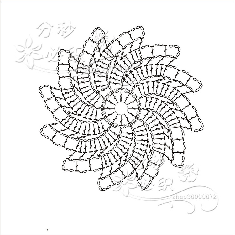 《風車花披肩教程》 - 香香豬 - 默默的老婆