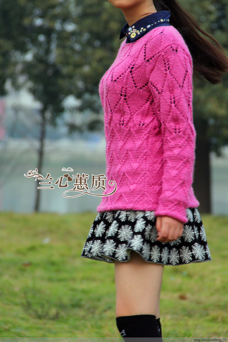 千嬌百媚~~葉子花低領常規毛衫（蘭心蕙質2014） - 蘭心蕙質 - 蘭心蕙質藍云海