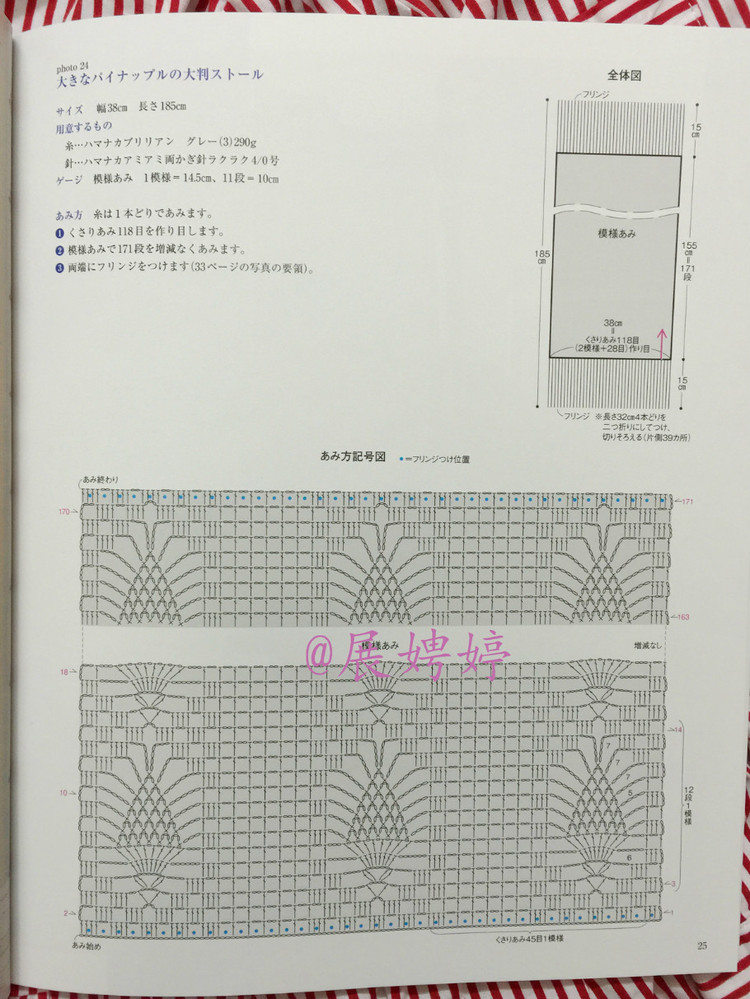 展娉婷高清下載：河合真弓かぎ針あみのショールとストール30―パイナップルあみがいっぱい - 展娉婷 - 展娉婷的鉤針世界