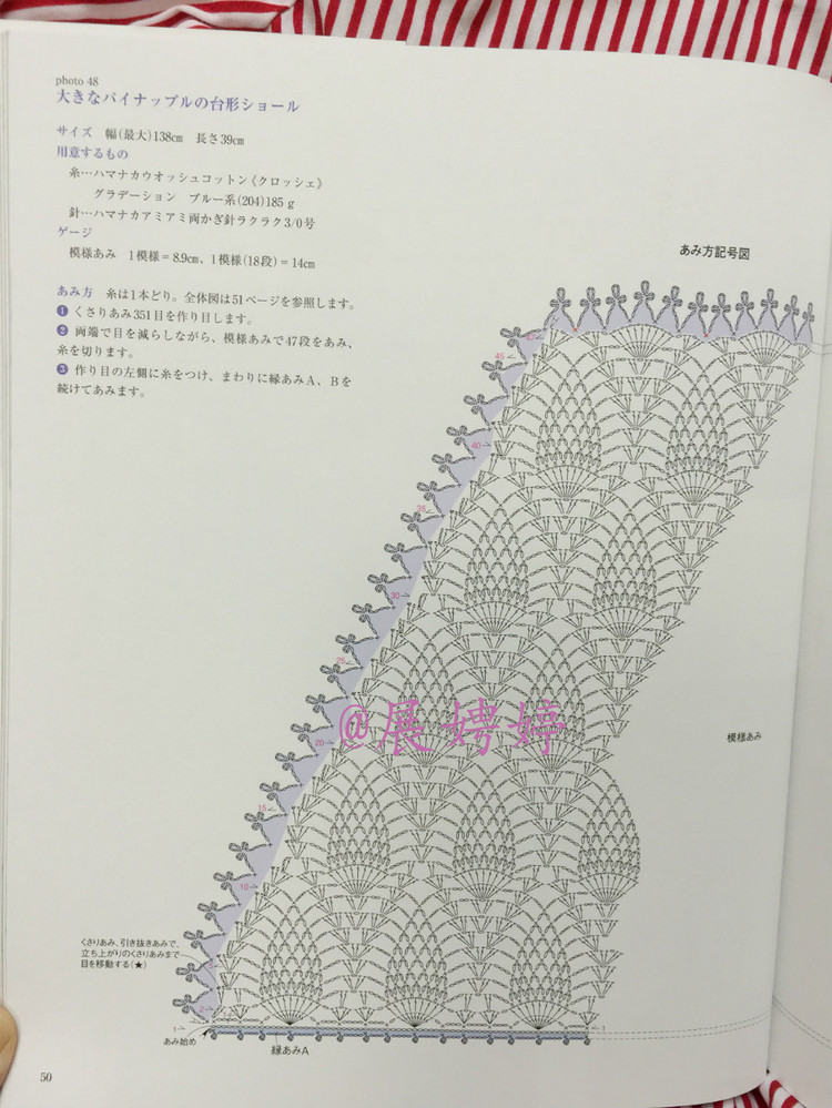 展娉婷高清下載：河合真弓かぎ針あみのショールとストール30―パイナップルあみがいっぱい - 展娉婷 - 展娉婷的鉤針世界