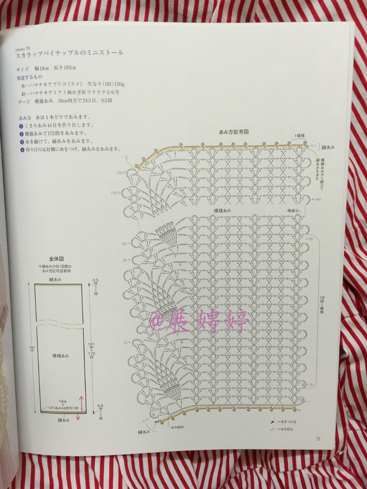 展娉婷高清下載：河合真弓かぎ針あみのショールとストール30―パイナップルあみがいっぱい - 展娉婷 - 展娉婷的鉤針世界