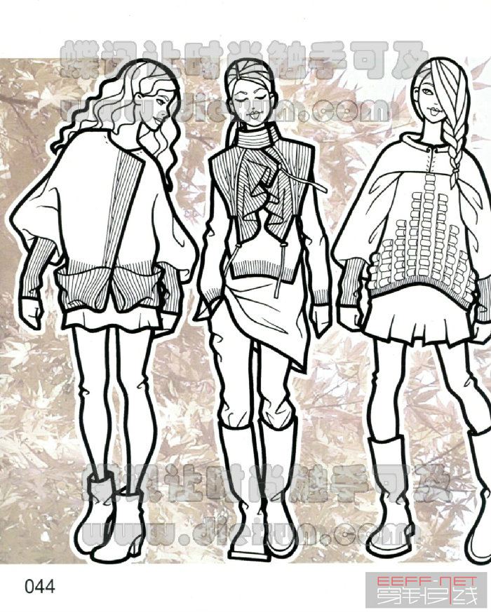 1314秋冬女裝針毛織款式手稿 - 蕾妮 - 蕾雨軒