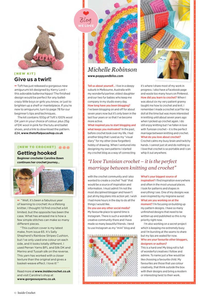 Inside Crochet  Issue 73 2016 - 輕描淡寫 - 輕描淡寫