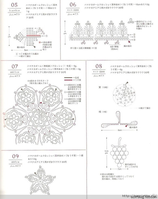 包包上的鉤針花朵100種 - 編織幸福 - 編織幸福的博客