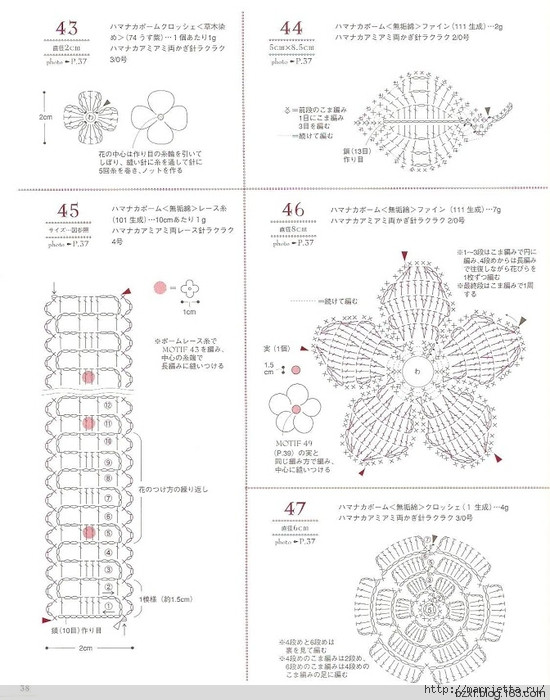 包包上的鉤針花朵100種 - 編織幸福 - 編織幸福的博客