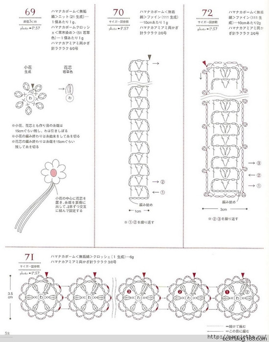 包包上的鉤針花朵100種 - 編織幸福 - 編織幸福的博客