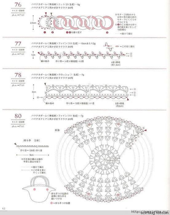 包包上的鉤針花朵100種 - 編織幸福 - 編織幸福的博客