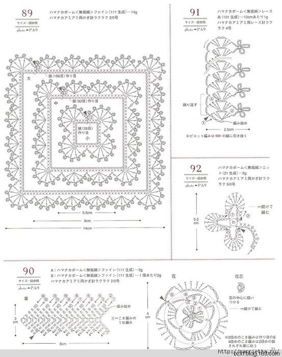 包包上的鉤針花朵100種 - 編織幸福 - 編織幸福的博客