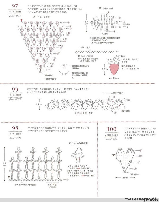 包包上的鉤針花朵100種 - 編織幸福 - 編織幸福的博客