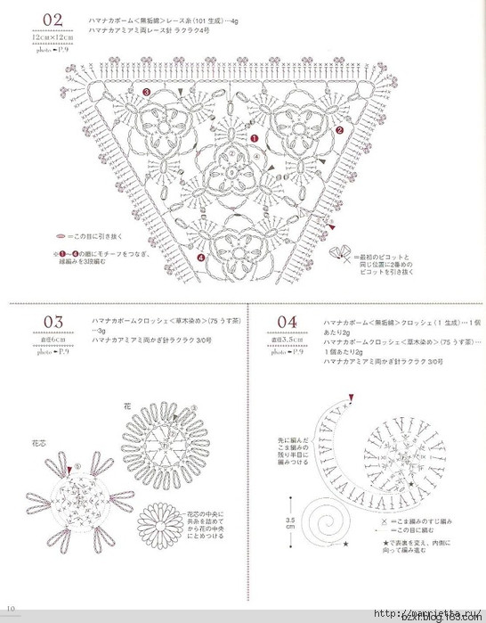 包包上的鉤針花朵100種 - 編織幸福 - 編織幸福的博客