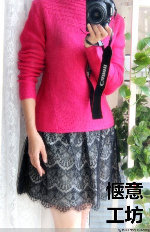 伊美——自帶領粗細風格交錯套衫-2015-9 - 愜意工坊 - 愜意工坊的博客