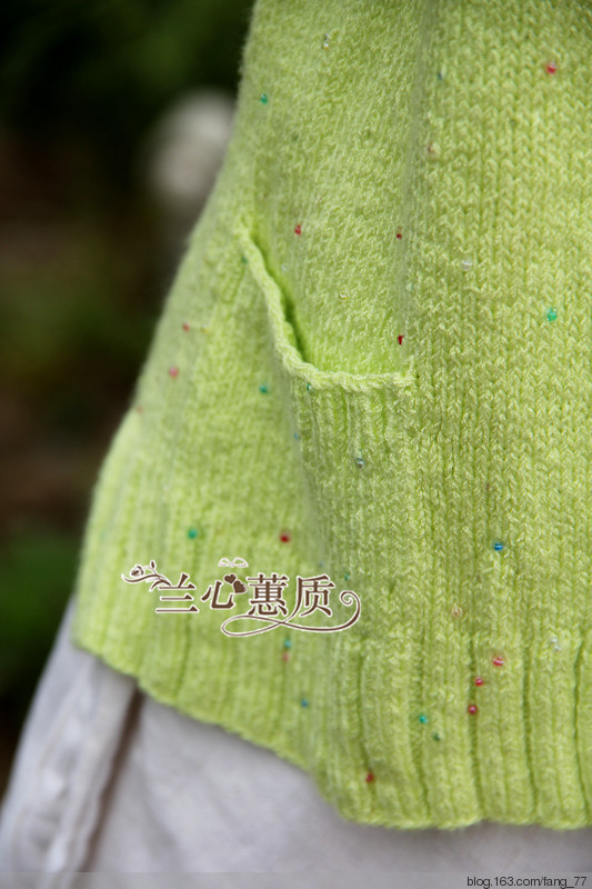 清茶清茶~~跟織小鯉魚麻花門襟開衫（蘭心蕙質2015） - 蘭心蕙質 - 蘭心蕙質藍云海